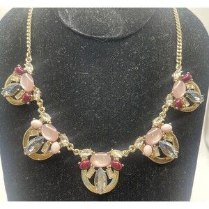 The Limited Multi Color & Shape Stone Statement Necklace